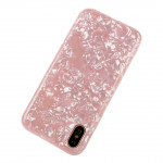 Wholesale iPhone Xs / X IMD Dream Marble Fashion Case (Rose Pink)